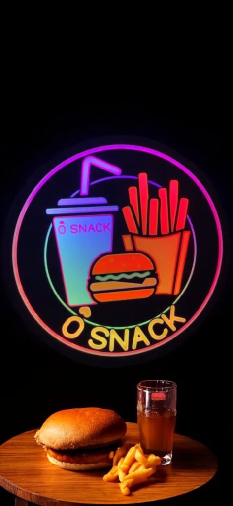 Lampe LED personnalisée avec thème snack et éclairage gourmand